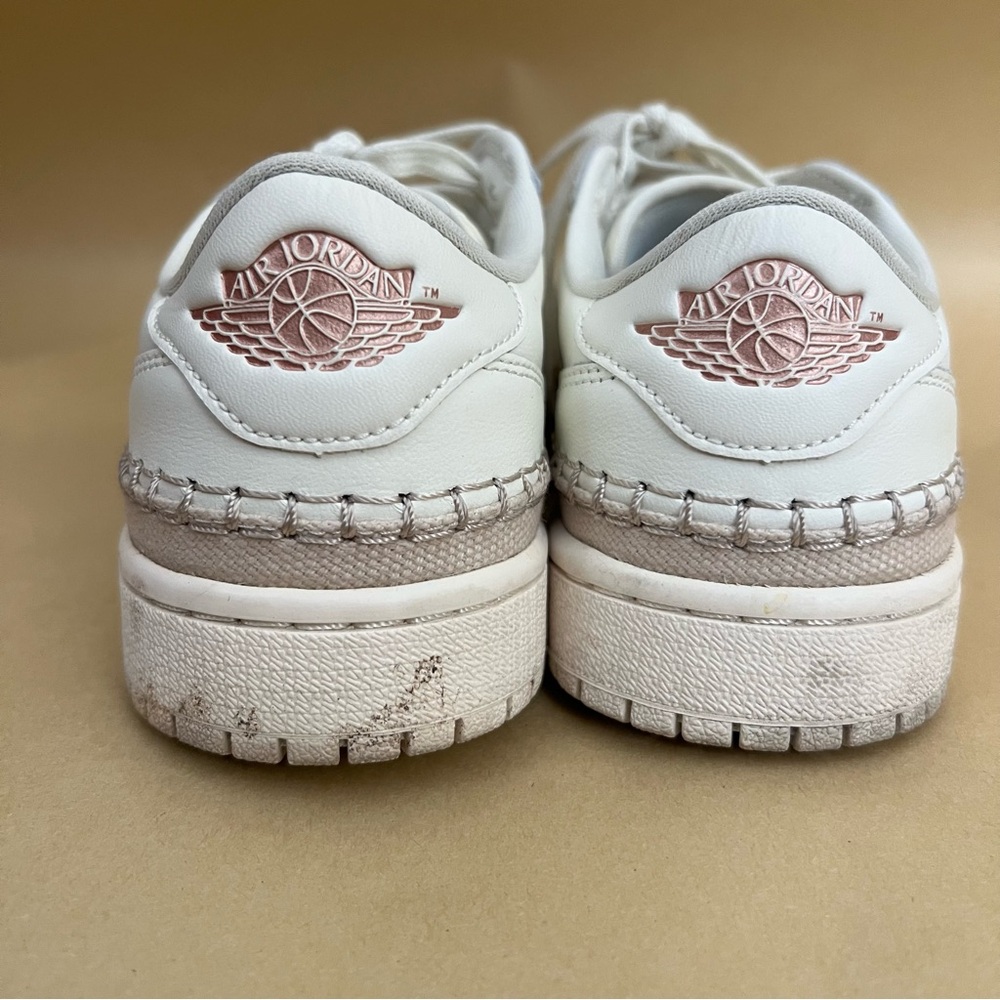 Nike Air Jordan 1 Retro Low NS Sail Red Bronze Womens Leather Sneakers White USA - Picture 7 of 11